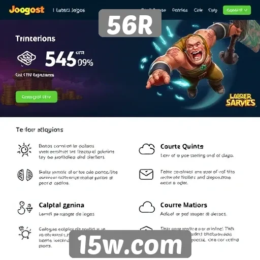 Análise das funcionalidades do site de jogos 56R